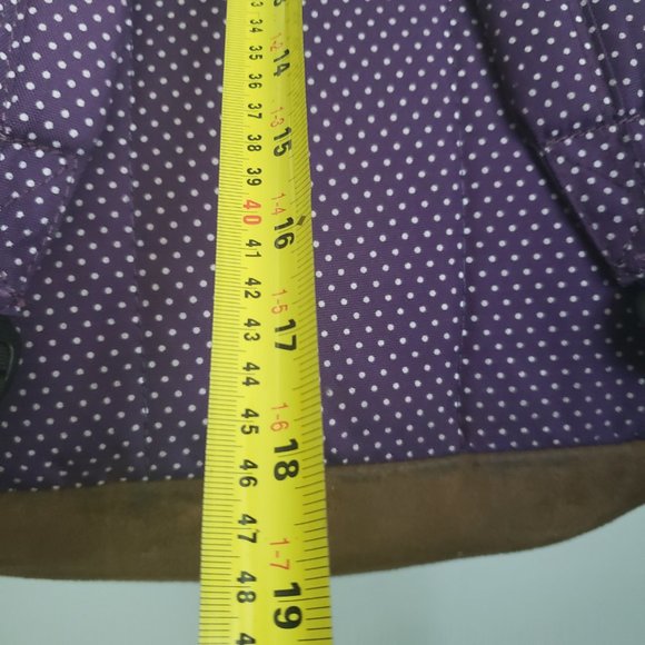 K-ZONE Backpack polka dot pattern purple white brown high end detail core series - Picture 9 of 12